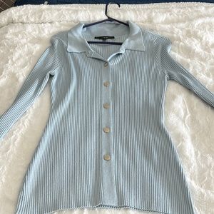 WHBM Cardigan in Light Blue (Matching Shell Avail!)